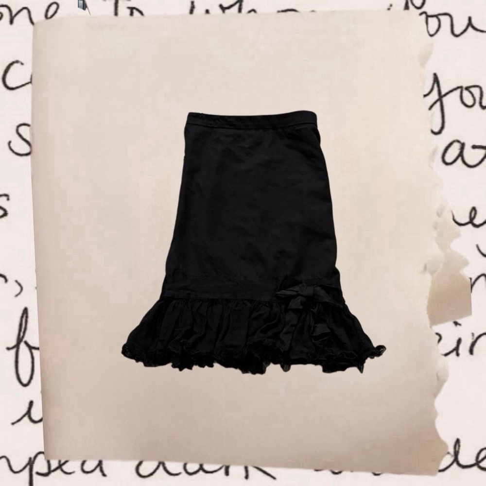 vintage blumarine knee-length bow accent mermaid skirt